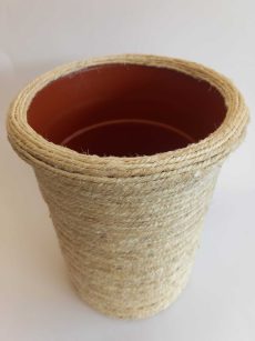 Vaso em corda Sisal Natural R1