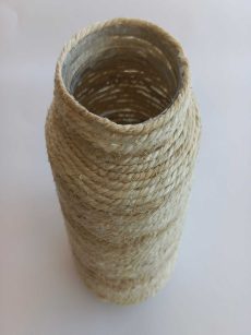Frasco em corda decorativo rústico R1