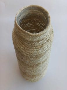 Frasco em corda decorativo rústico R1