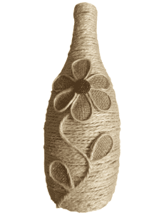Garrafa Decorativa em Juta R1