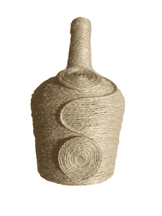 Garrafa Decorativa em Corda Natural R1