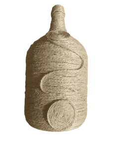 Garrafa Decorativa em Corda Natural R1