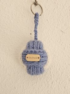 Porta-chaves artesanal em lã (bola) A1